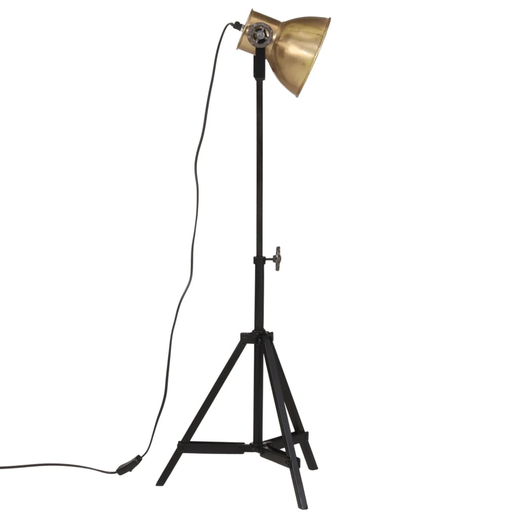 Vloerlamp 25 W E27 35x35x65/95 cm antiek messingkleurig