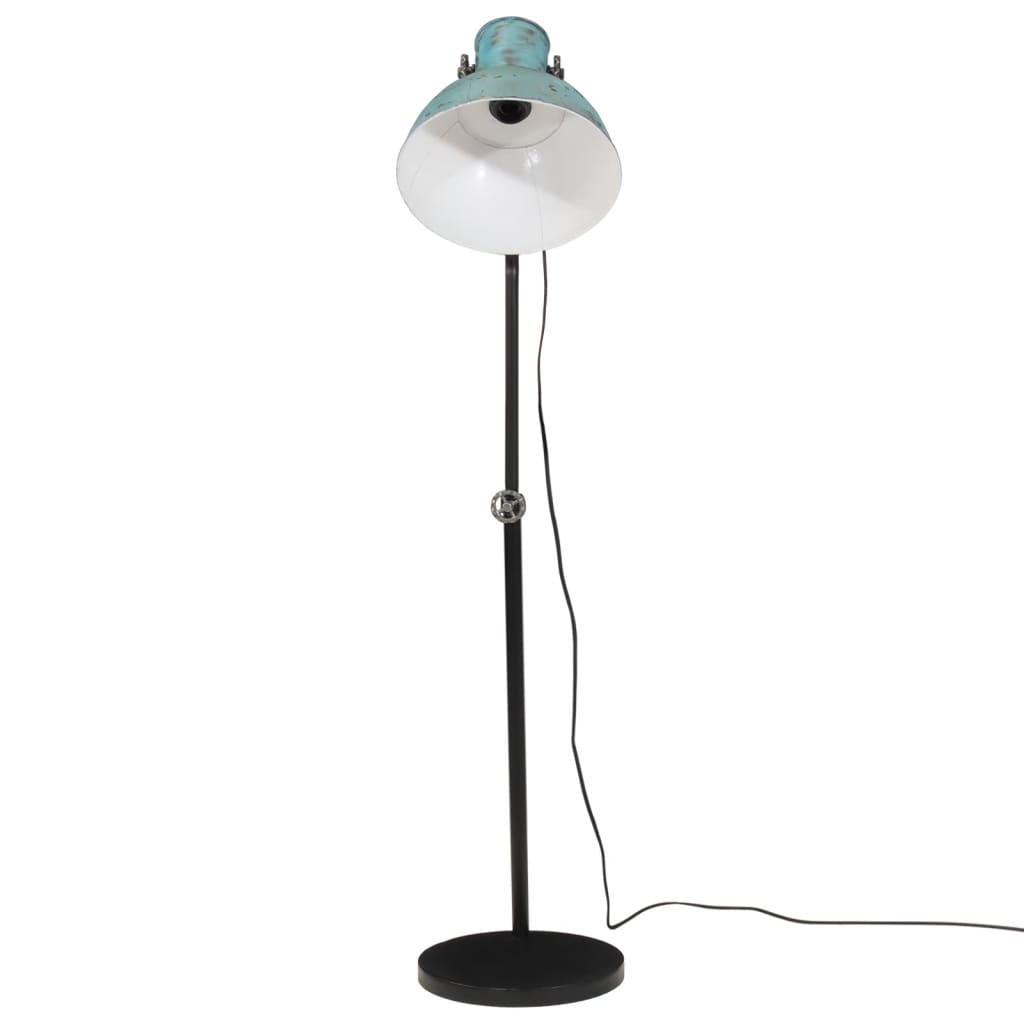 Vloerlamp 25 W E27 30x30x90/150 cm verweerd blauw