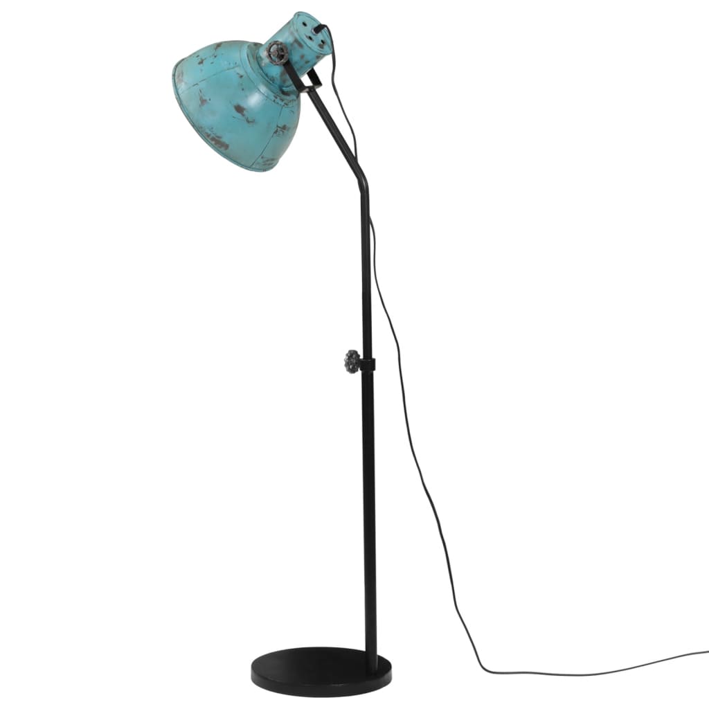 Vloerlamp 25 W E27 30x30x90/150 cm verweerd blauw