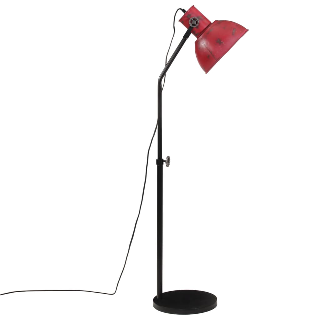 Vloerlamp 25 W E27 30x30x90/150 cm verweerd rood