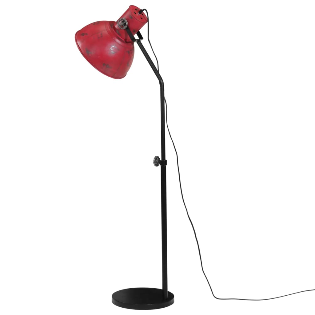 Vloerlamp 25 W E27 30x30x90/150 cm verweerd rood