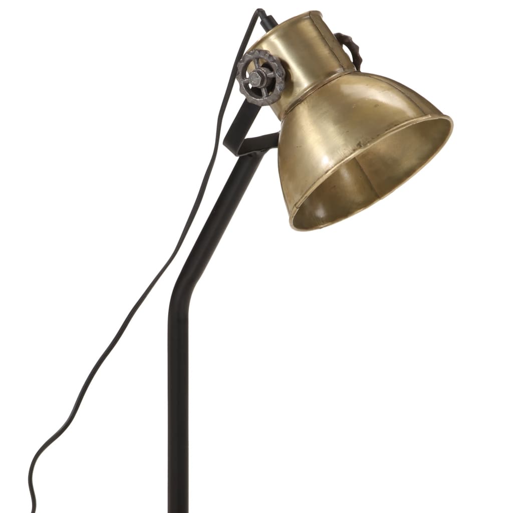 Bureaulamp 25 W E27 17x17x60 cm antiek messingkleurig