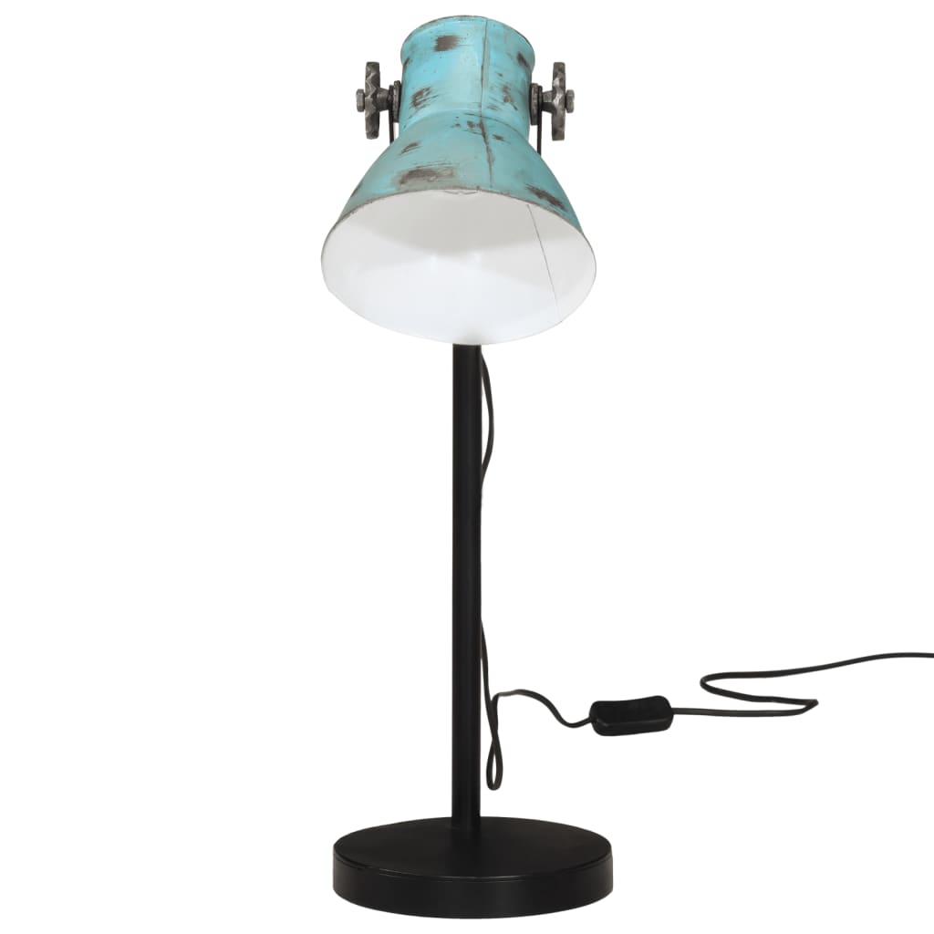 Bureaulamp 25 W E27 17x17x60 cm verweerd blauw