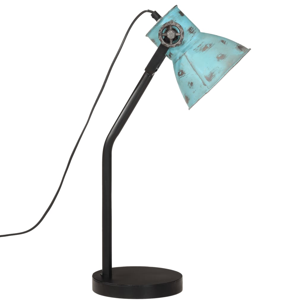 Bureaulamp 25 W E27 17x17x60 cm verweerd blauw