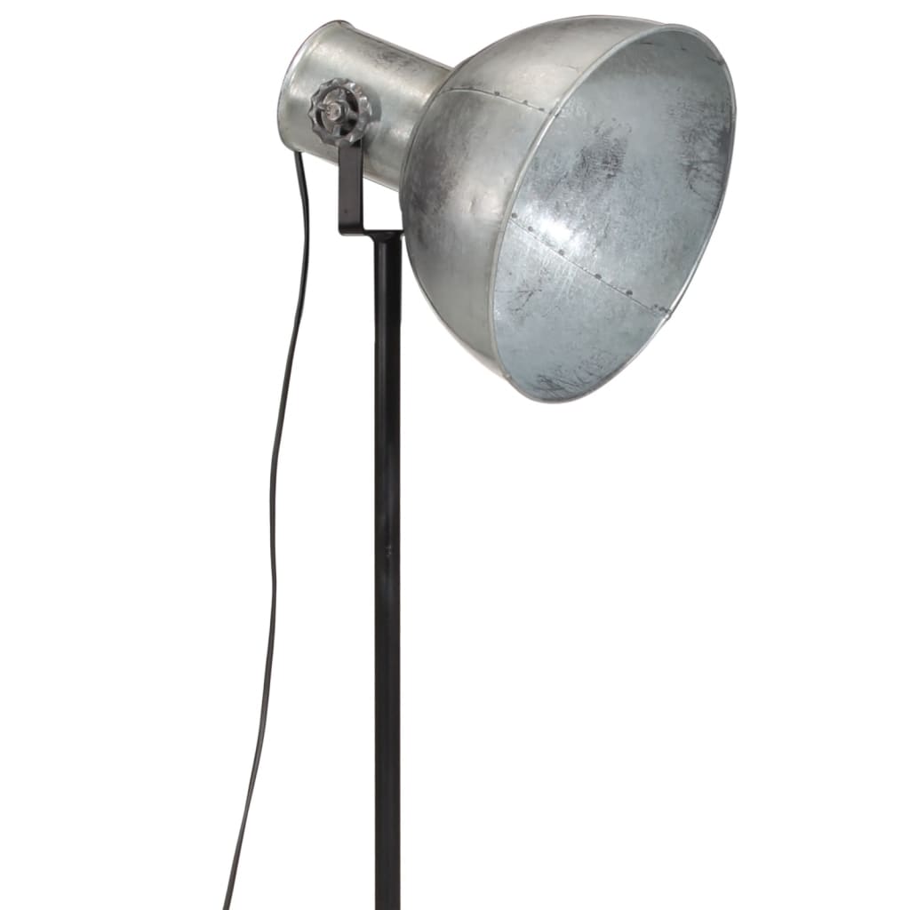 Vloerlamp 25 W E27 75x75x90-150 cm vintage zilverkleurig