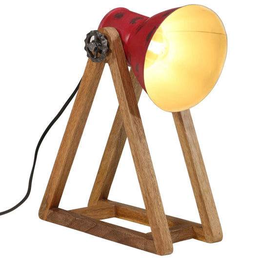 Bureaulamp 25 W E27 30x17x40 cm verweerd rood