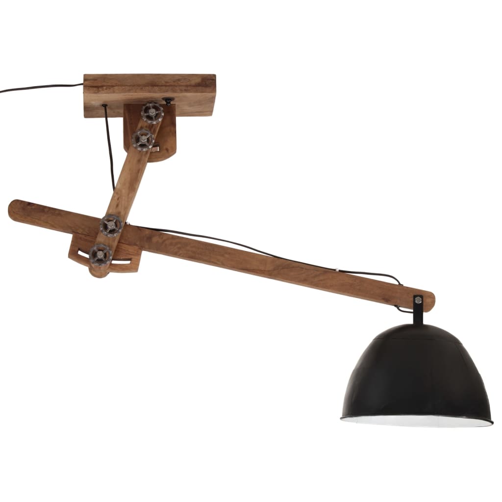 Plafondlamp 25 W E27 105x30x65-108 cm zwart