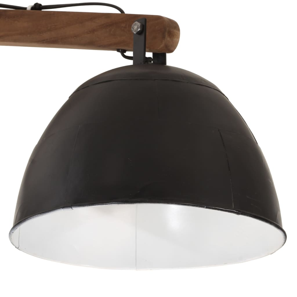 Plafondlamp 25 W E27 105x30x65-108 cm zwart