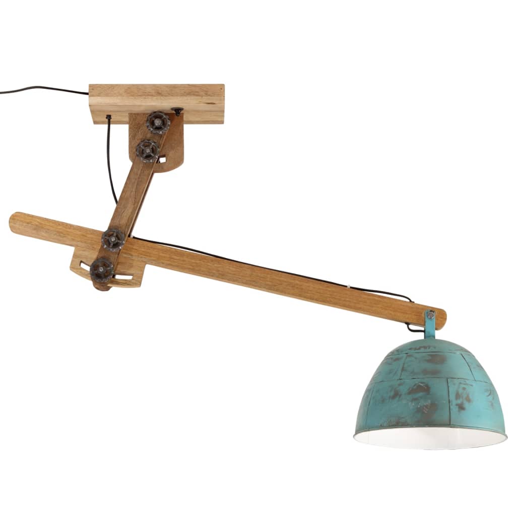 Plafondlamp 25 W E27 105x30x65-108 cm verweerd blauw