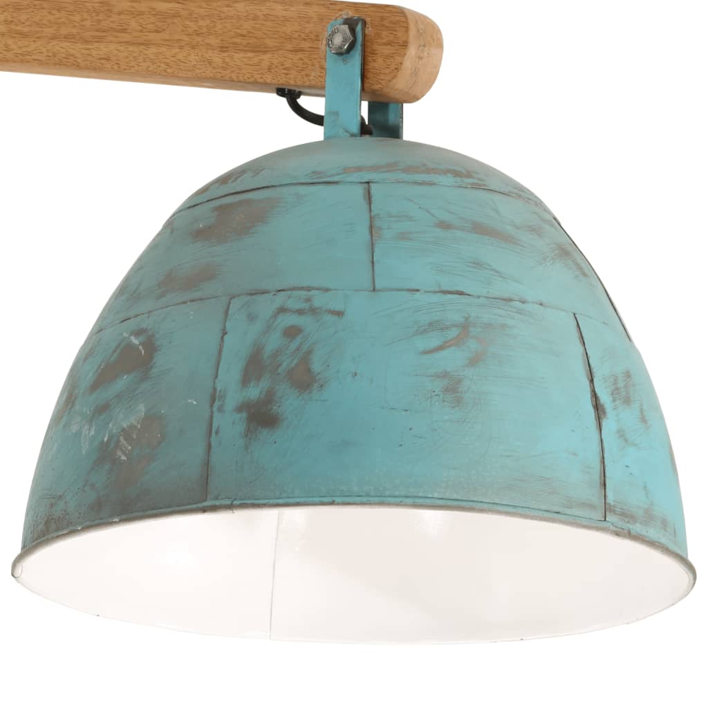 Plafondlamp 25 W E27 105x30x65-108 cm verweerd blauw