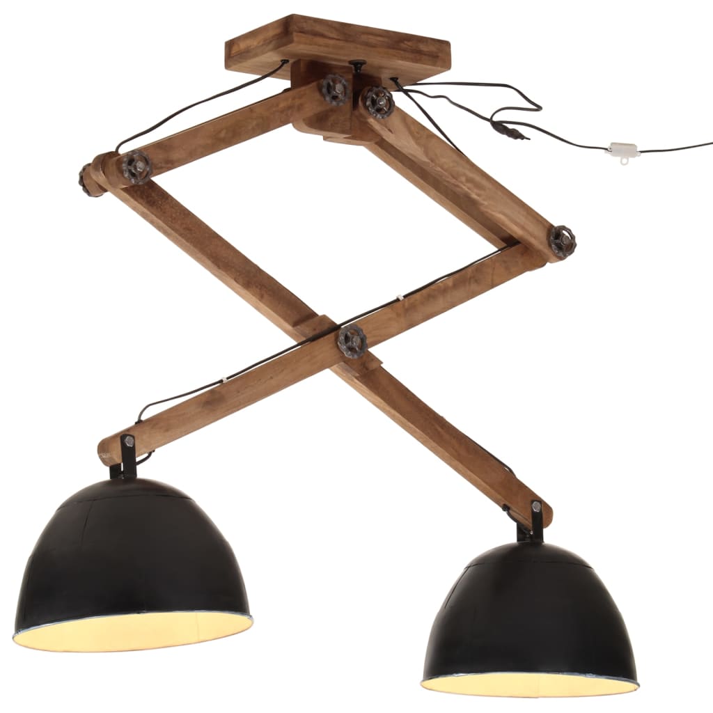 Plafondlamp 25 W E27 29x18x85 cm zwart