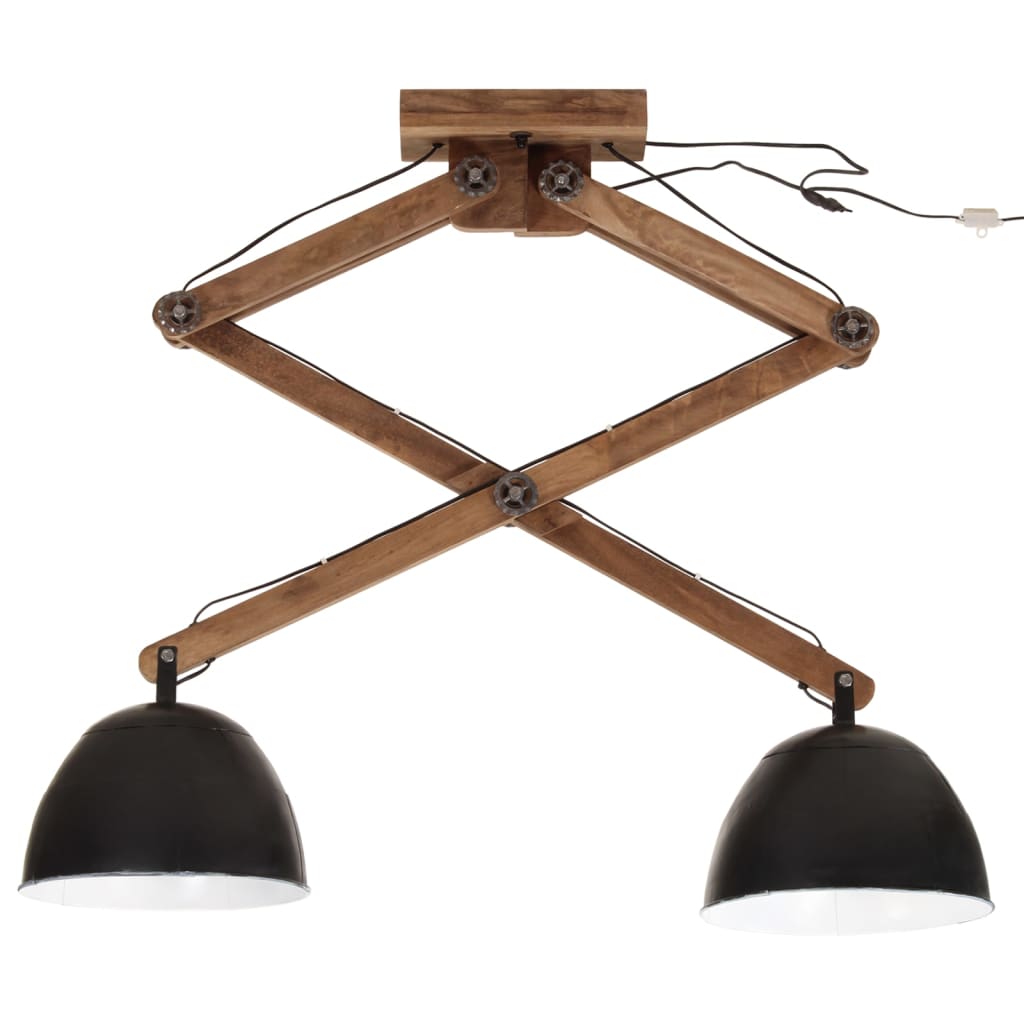 Plafondlamp 25 W E27 29x18x85 cm zwart