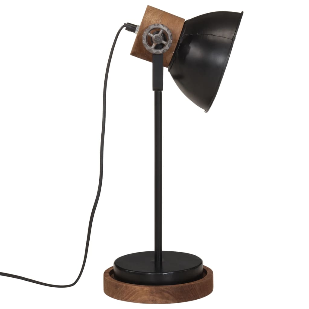 Bureaulamp 25 W E27 17x17x50 cm zwart