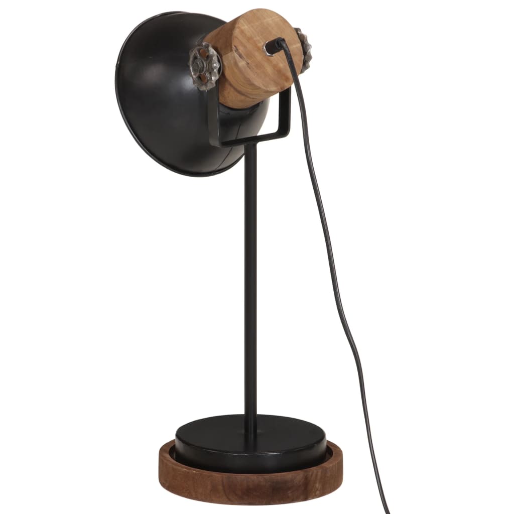 Bureaulamp 25 W E27 17x17x50 cm zwart