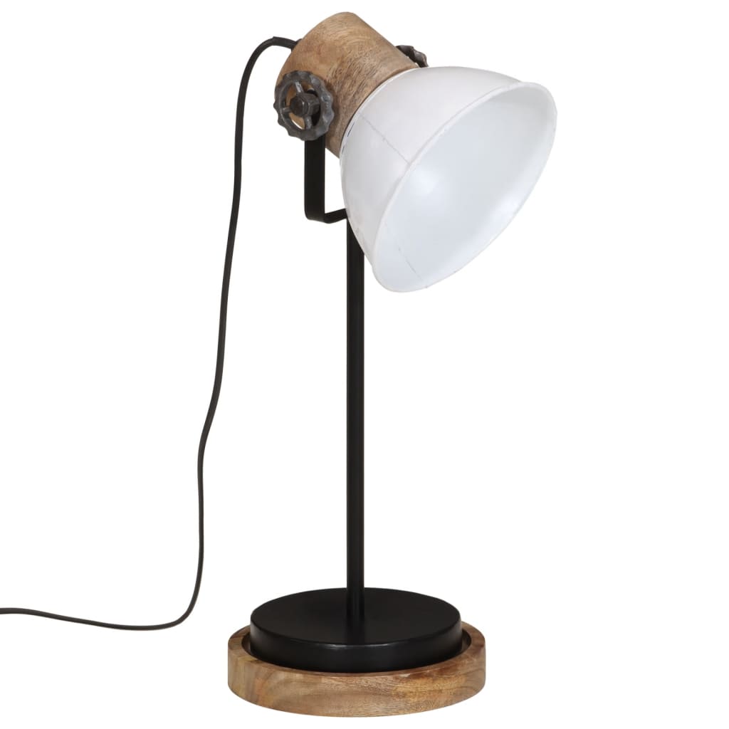 Bureaulamp 25 W E27 17x17x50 cm wit