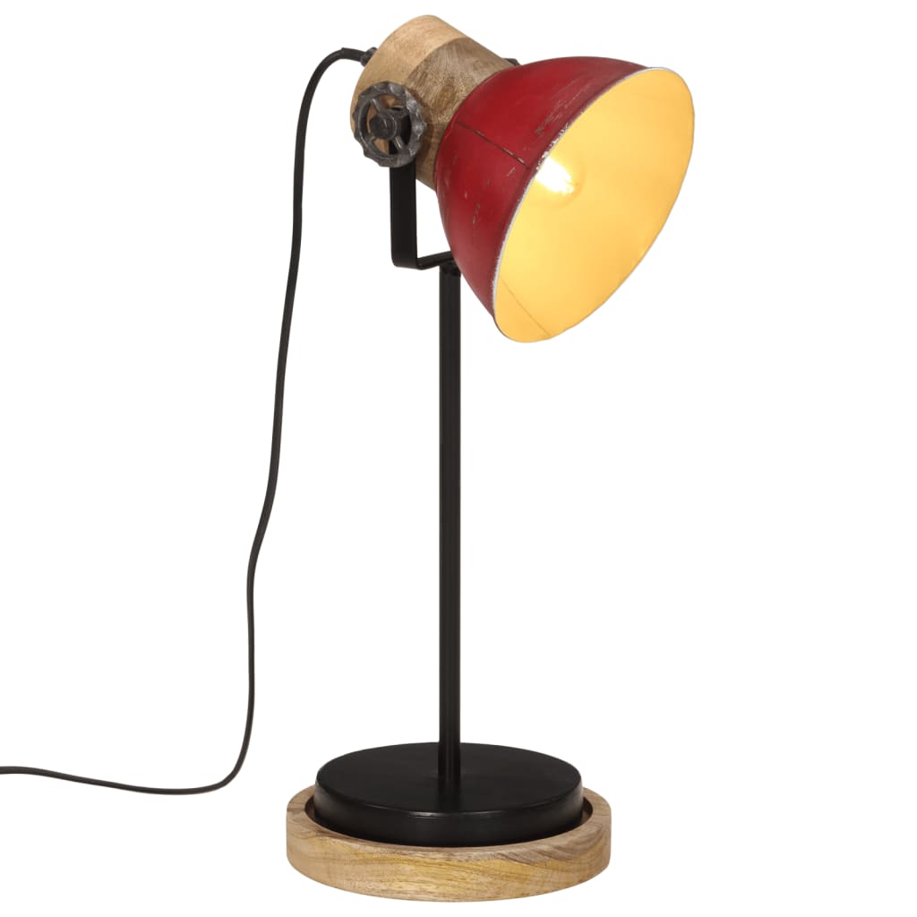 Bureaulamp 25 W E27 17x17x50 cm verweerd rood