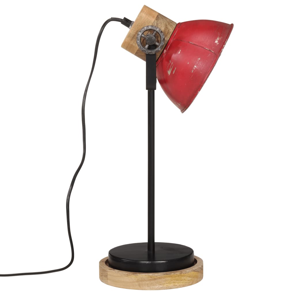 Bureaulamp 25 W E27 17x17x50 cm verweerd rood