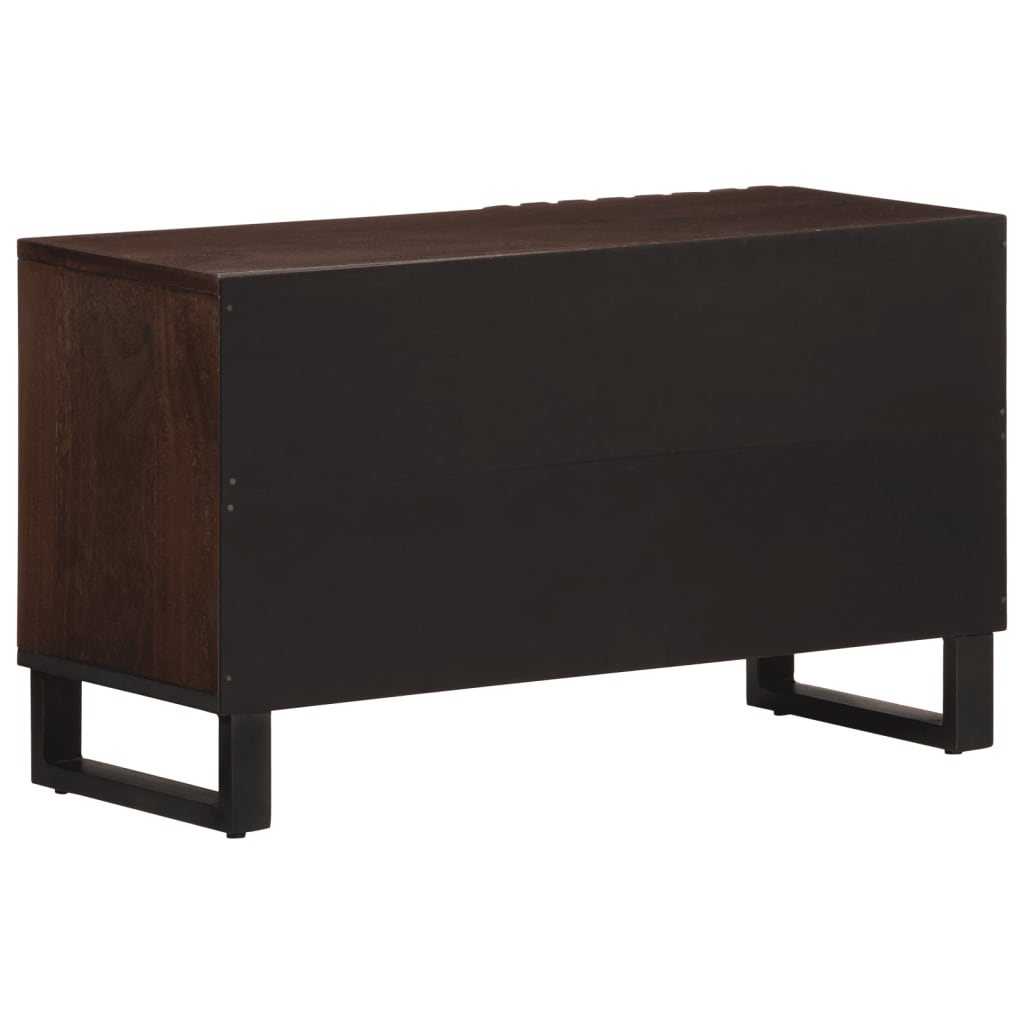 Tv-meubel 80x34x46 cm massief mangohout bruin