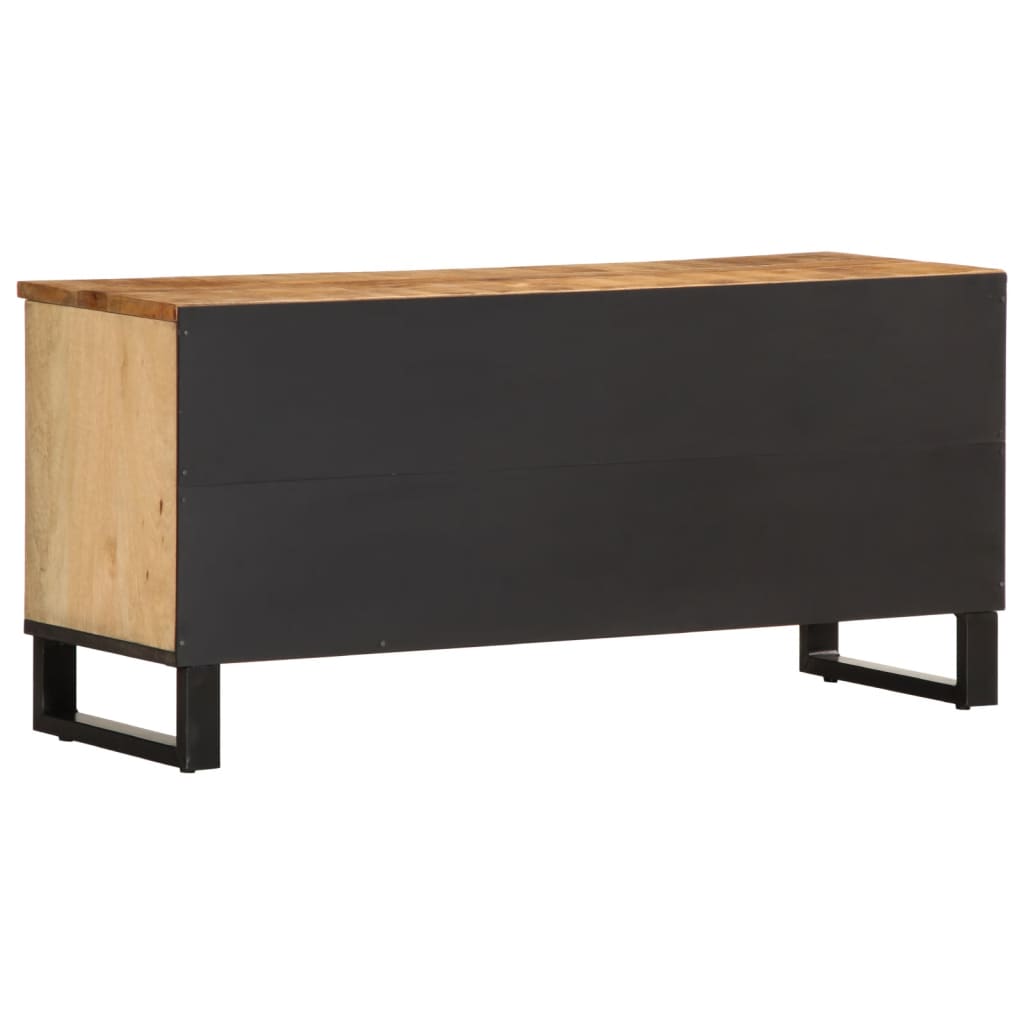 Tv-meubel 100x34x46 cm massief ruw mangohout