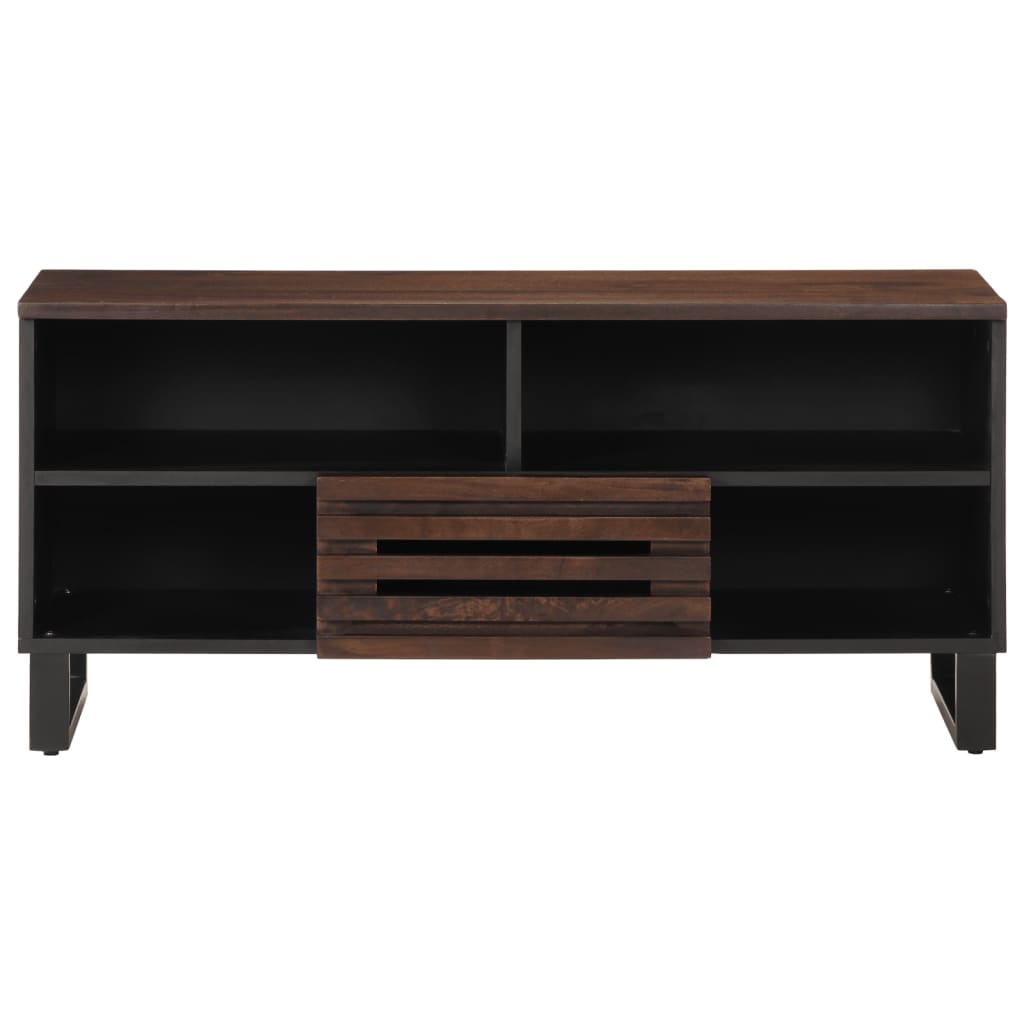 Tv-meubel 100x34x46 cm massief mangohout bruin