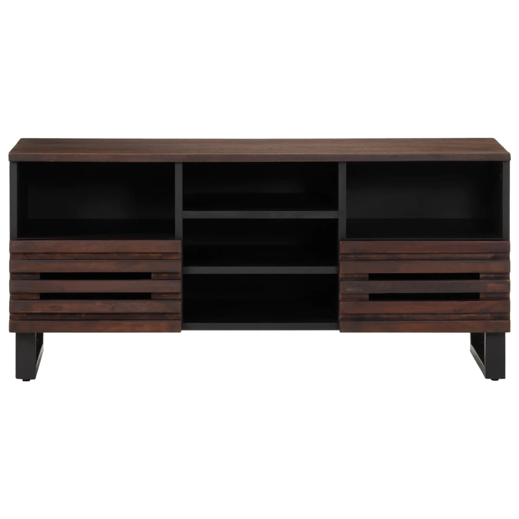 Tv-meubel 100x34x46 cm massief mangohout bruin