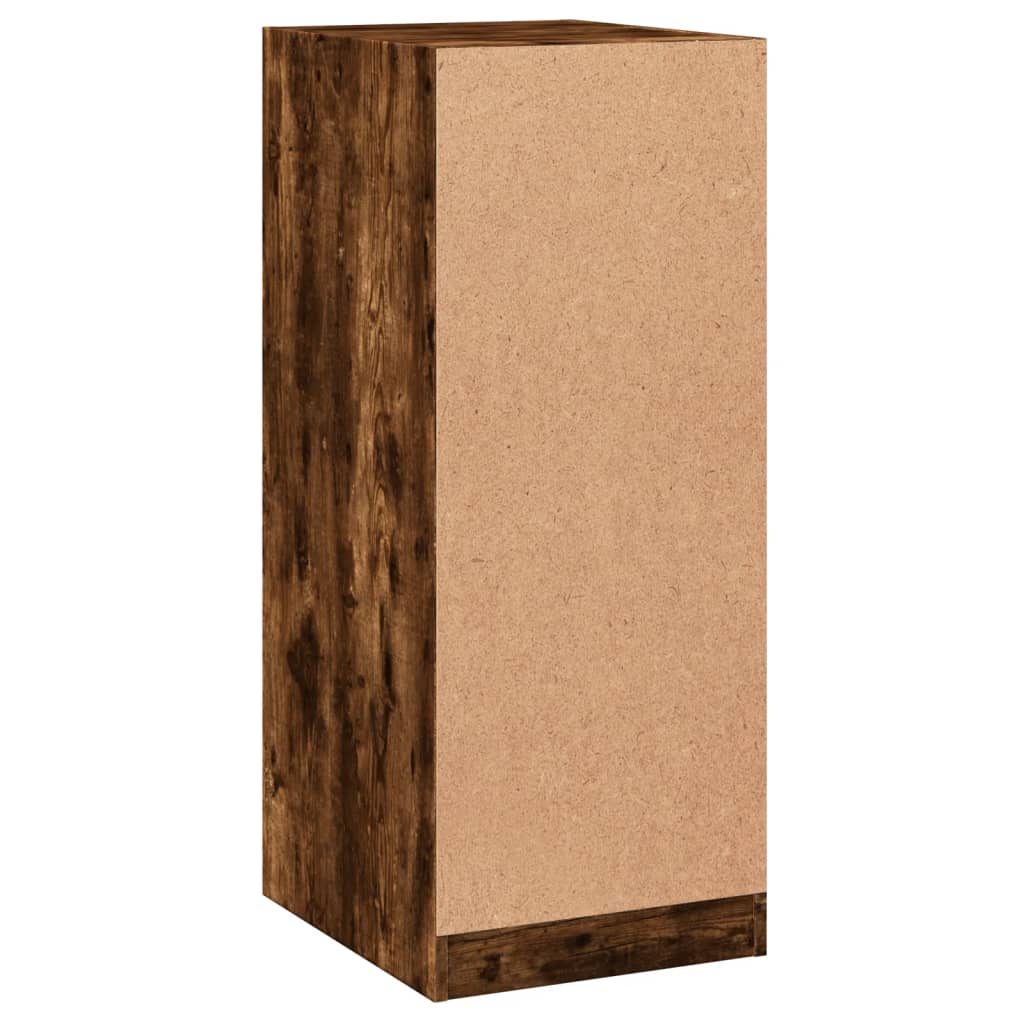 Kledingkast 48x41x102 cm bewerkt hout gerookt eikenkleurig