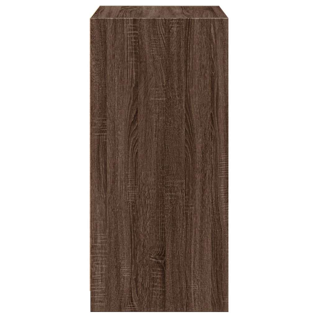 Kledingkast 48x41x102 cm bewerkt hout grijs sonoma eikenkleurig