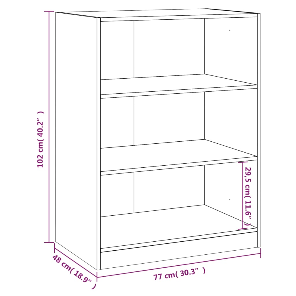 Kledingkast 77x48x102 cm bewerkt hout wit