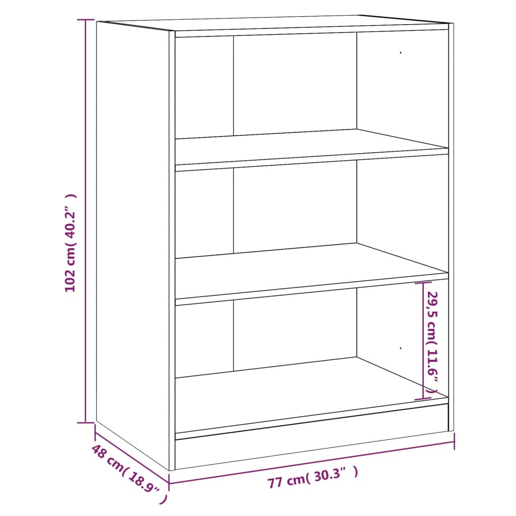 Kledingkast 77x48x102 cm bewerkt hout zwart