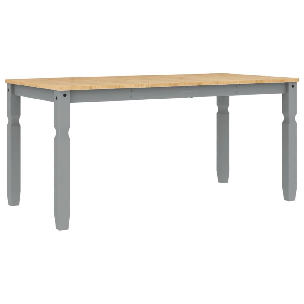 Eettafel Corona 160x80x75 cm massief grenenhout grijs