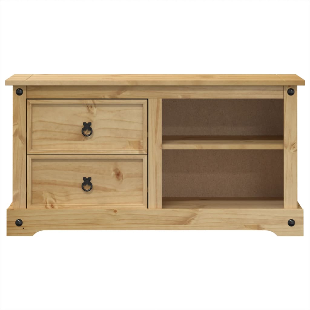 Tv-meubel Corona 100x40x52 cm massief grenenhout