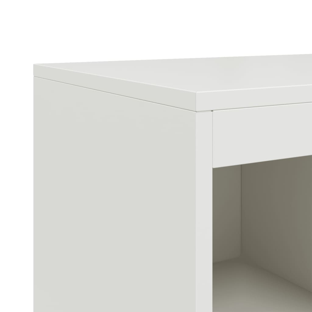 Dressoir 100,5x39x107 cm staal wit