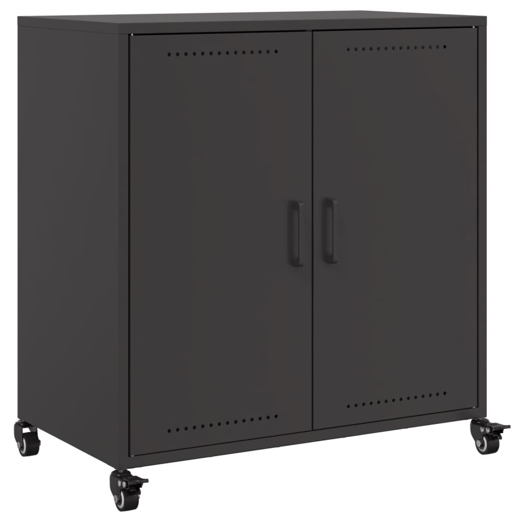 Dressoir 68,5x39x72 cm staal zwart