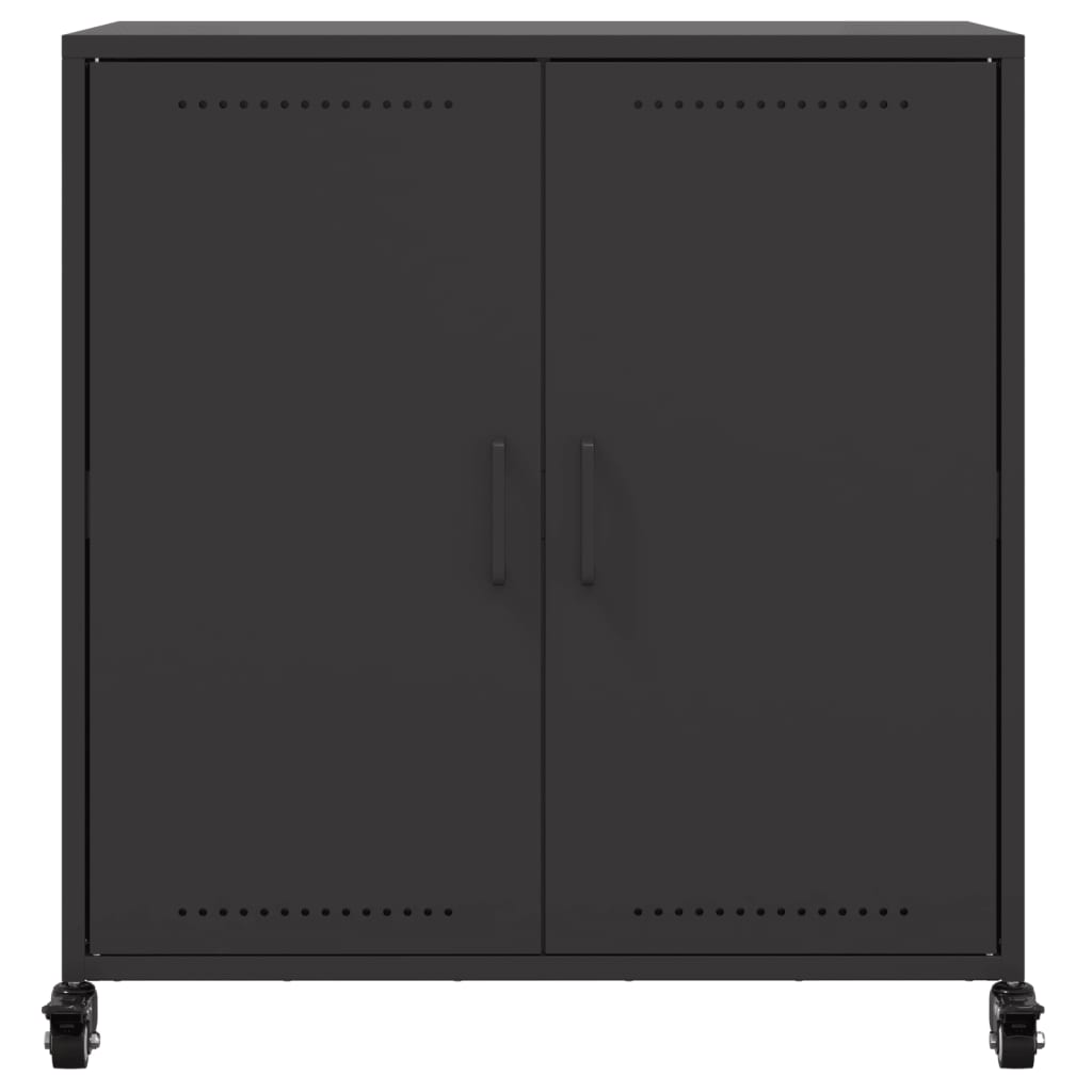 Dressoir 68,5x39x72 cm staal zwart