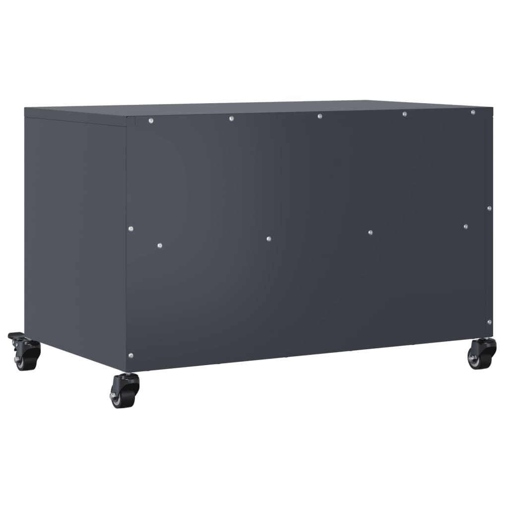 Tv-meubel 68x39x43,5 cm staal antracietkleurig