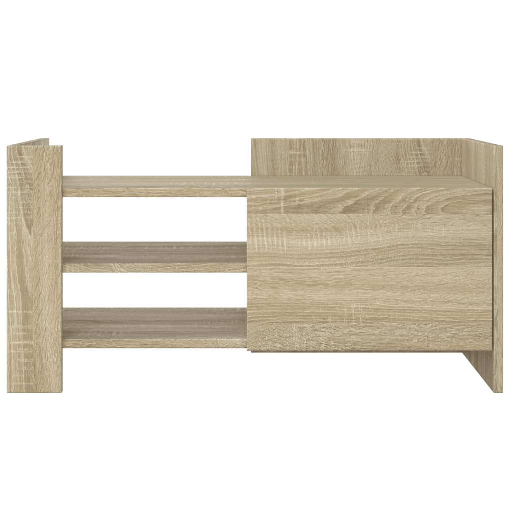 Tv-meubel 80x35x40 cm bewerkt hout sonoma eikenkleurig