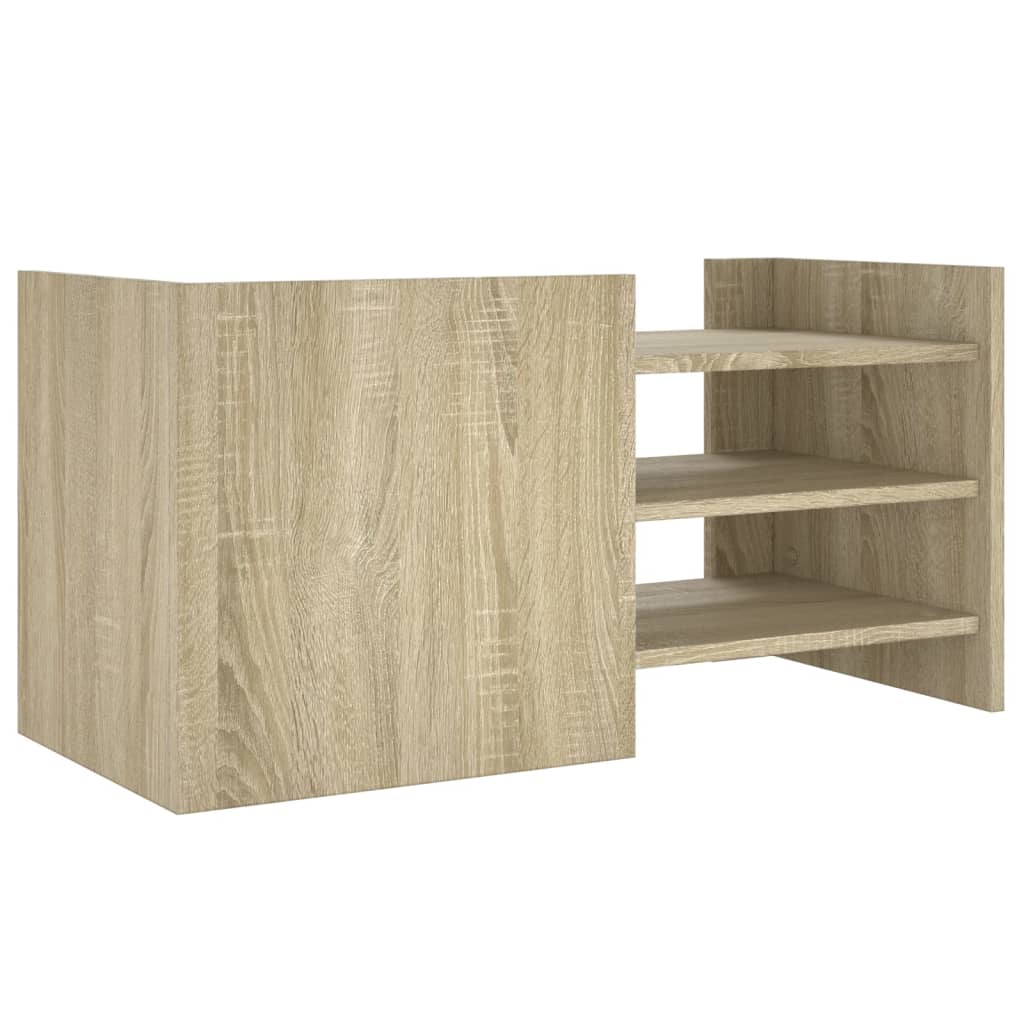 Tv-meubel 80x35x40 cm bewerkt hout sonoma eikenkleurig