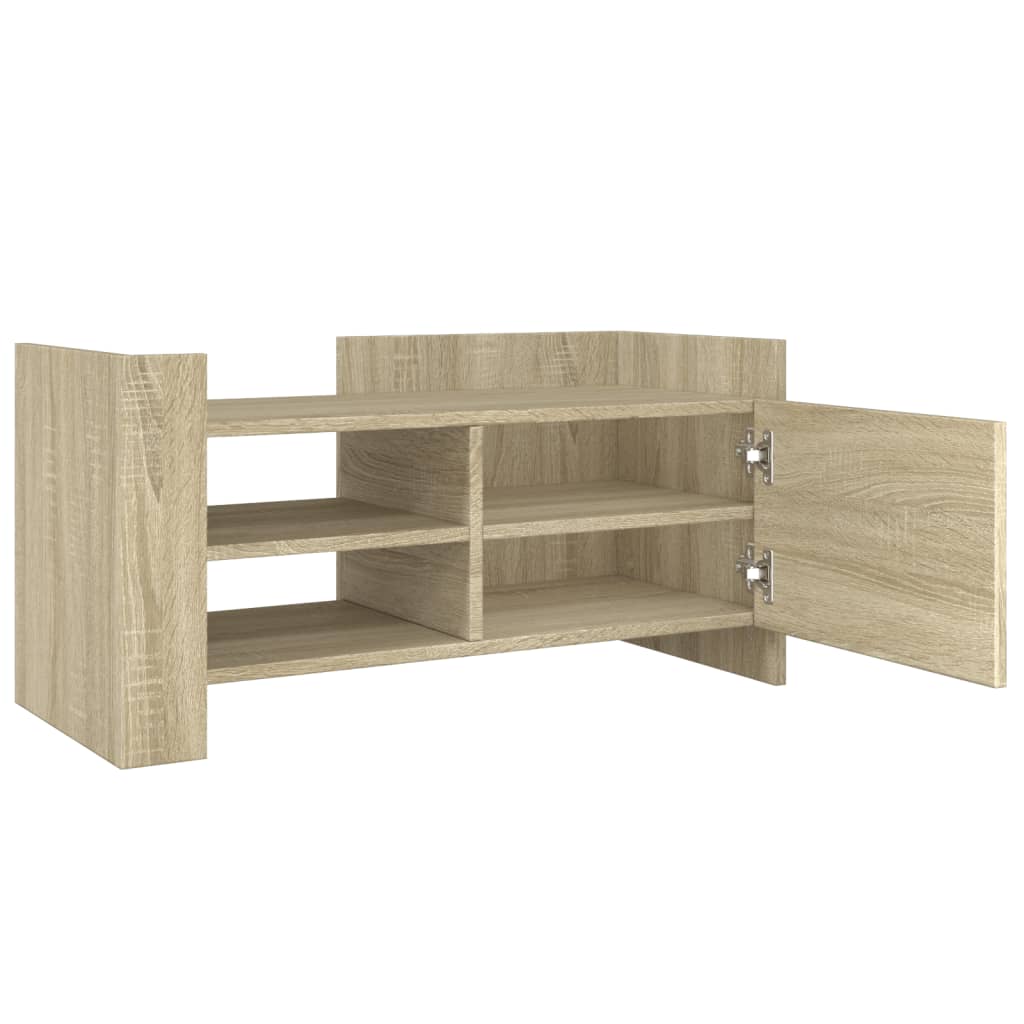 Tv-meubel 80x35x40 cm bewerkt hout sonoma eikenkleurig