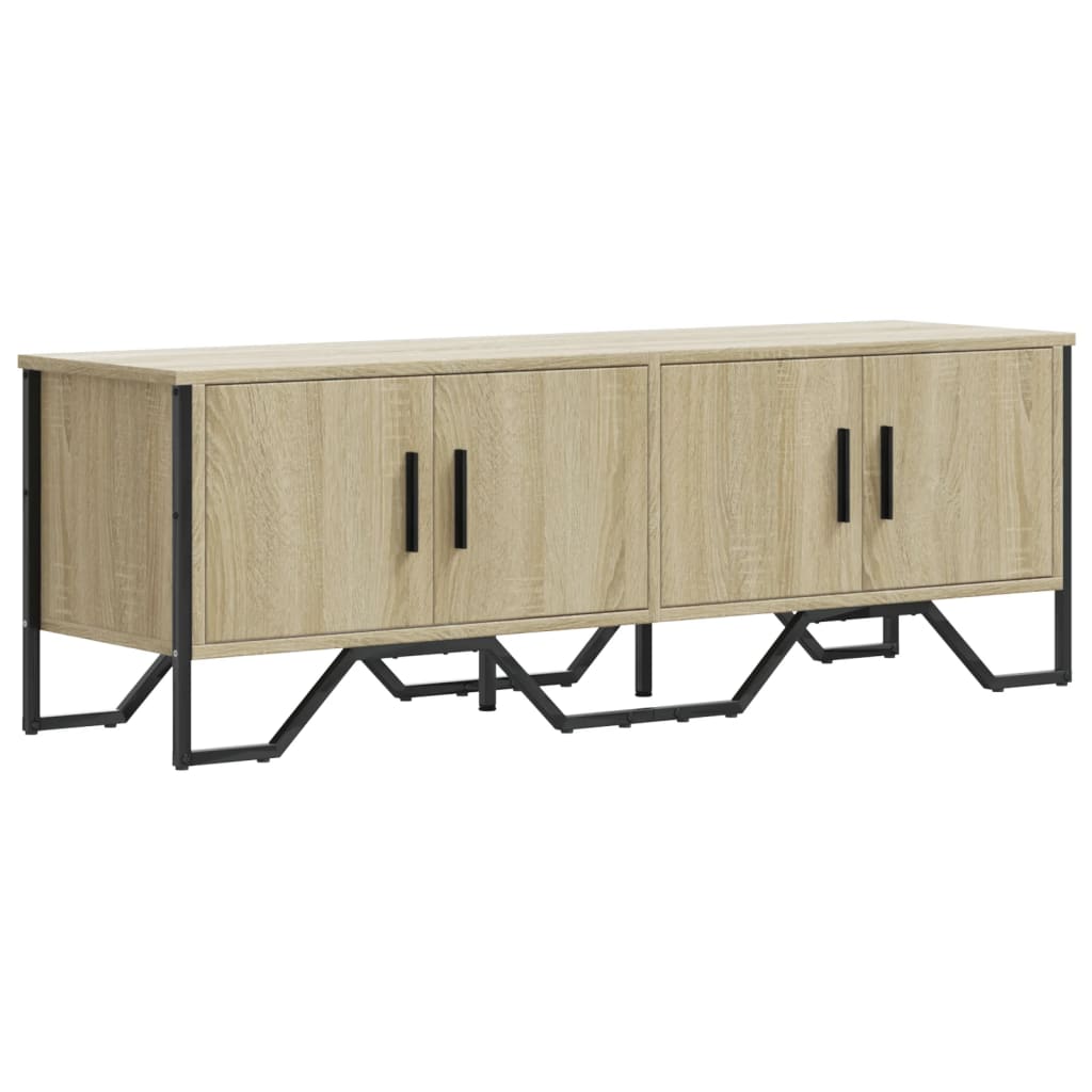 Tv-meubel 122x34x41 cm bewerkt hout sonoma eikenkleurig