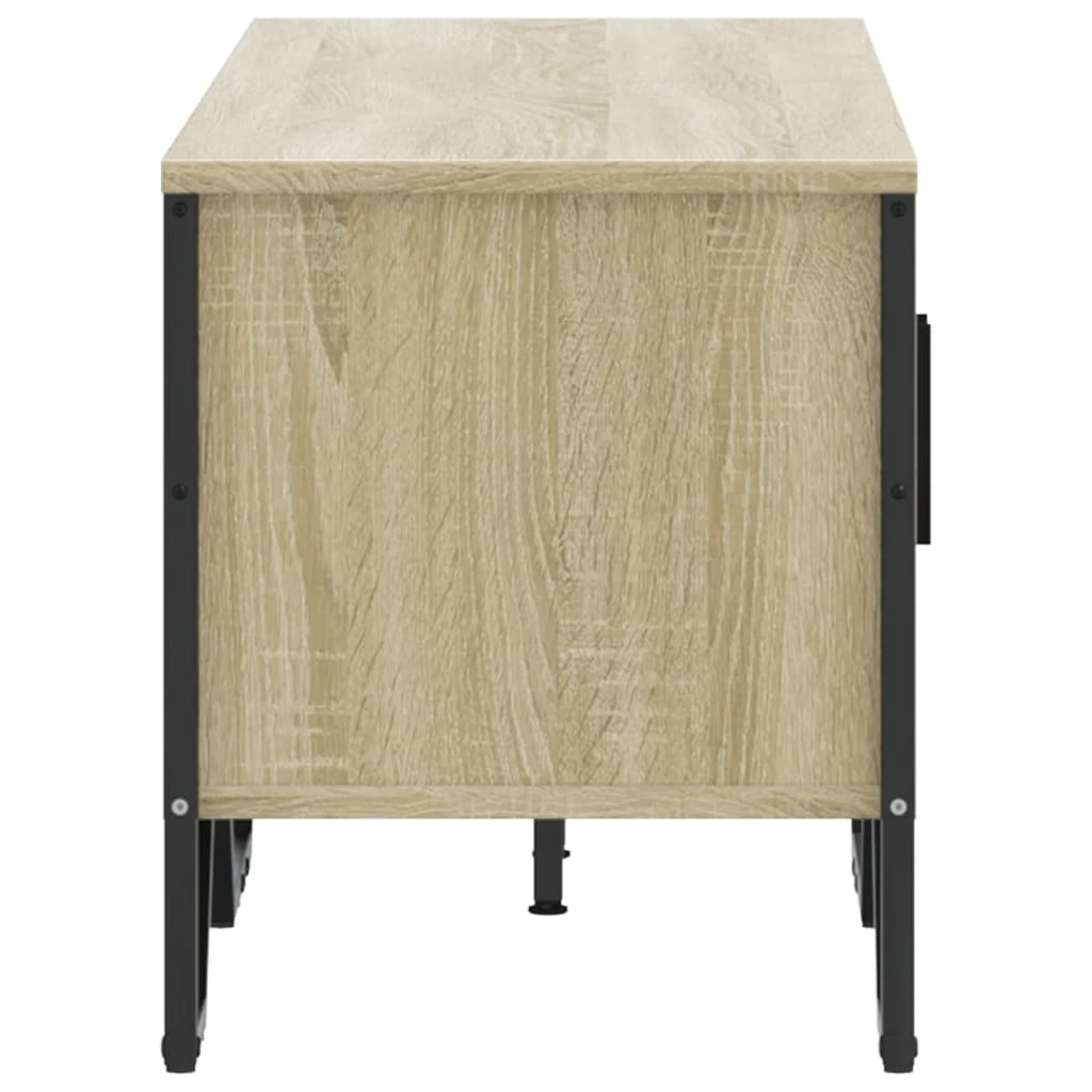 Tv-meubel 122x34x41 cm bewerkt hout sonoma eikenkleurig