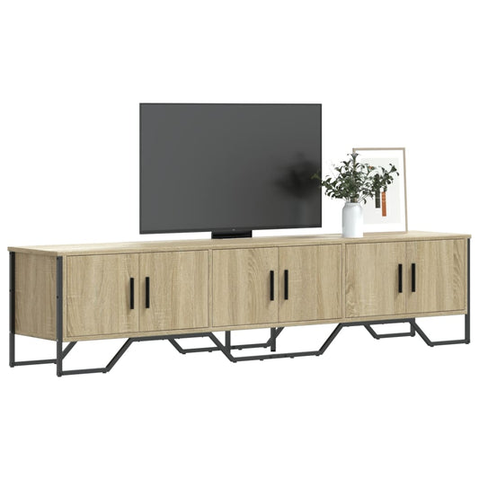 Tv-meubel 180x34x41 cm bewerkt hout sonoma eikenkleurig