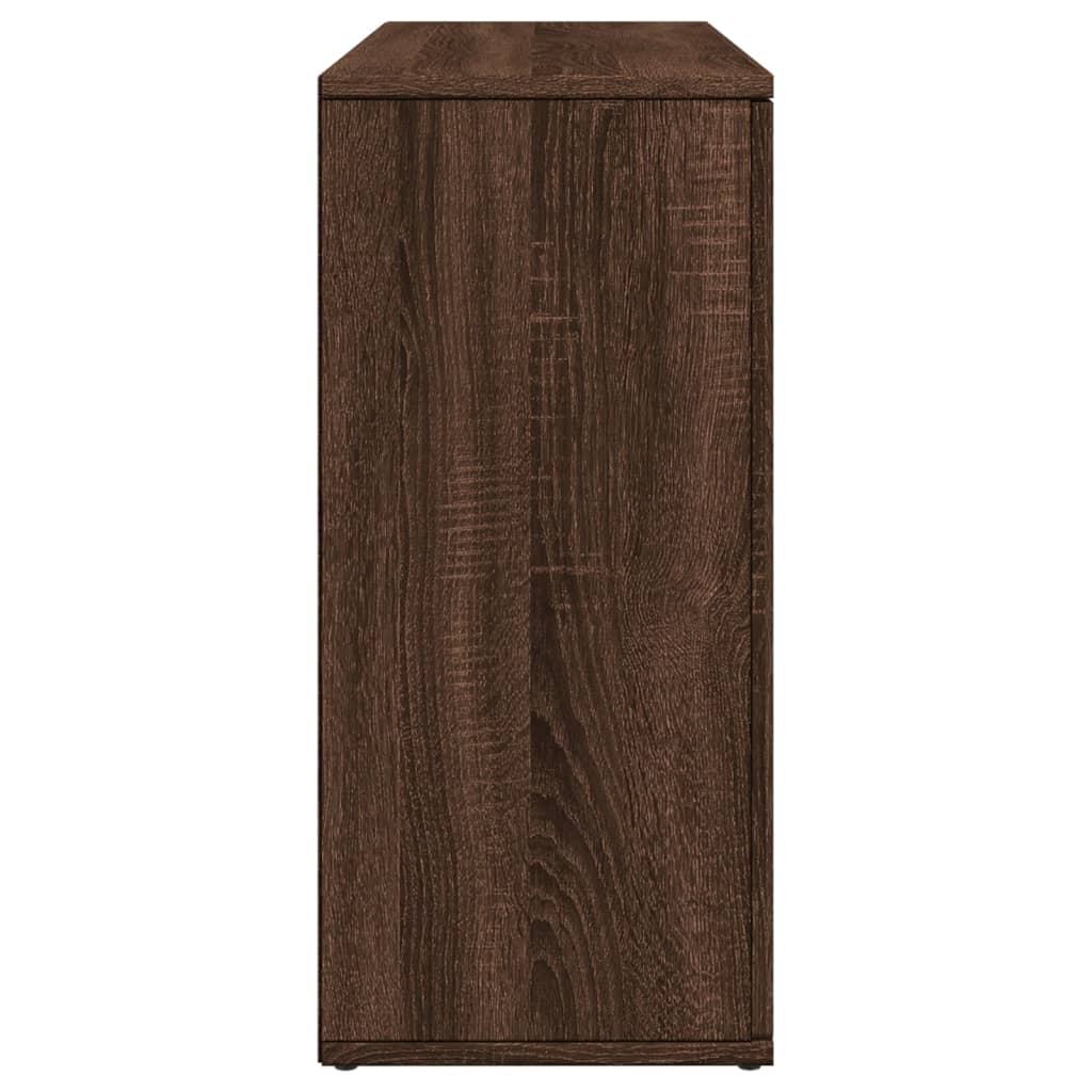 Dressoir 90,5x29,5x65 cm bewerkt hout bruin eikenkleurig