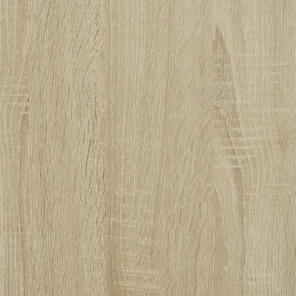 Nachtkastjes 2st 40x31x50cm bewerkt hout en metaal sonoma eiken