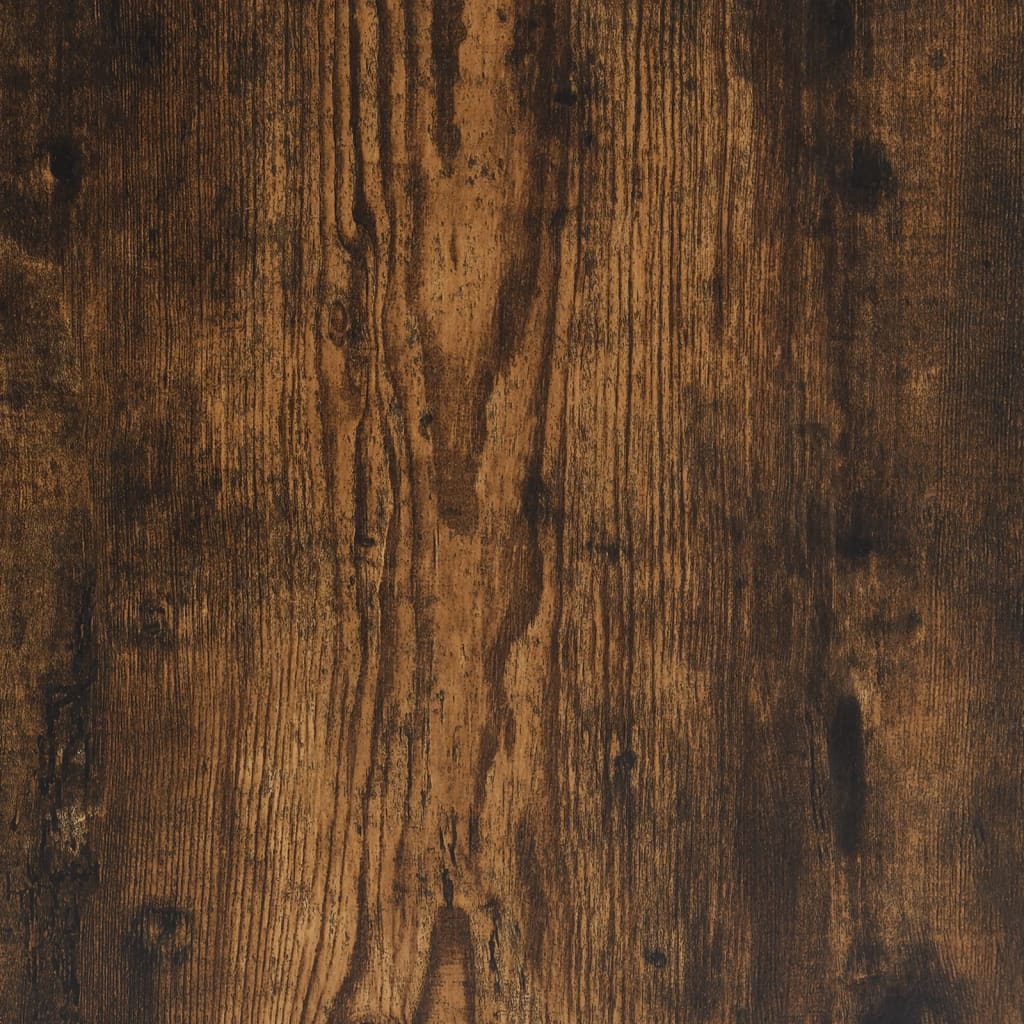 Tv-meubel 100x31x39,5 cm bewerkt hout metaal gerookt eikenkleur