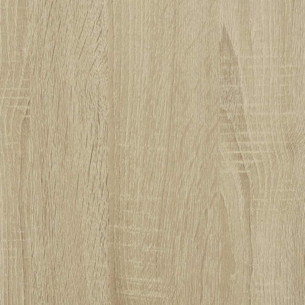 Dressoir 68x35x76 cm bewerkt hout en metaal sonoma eikenkleur