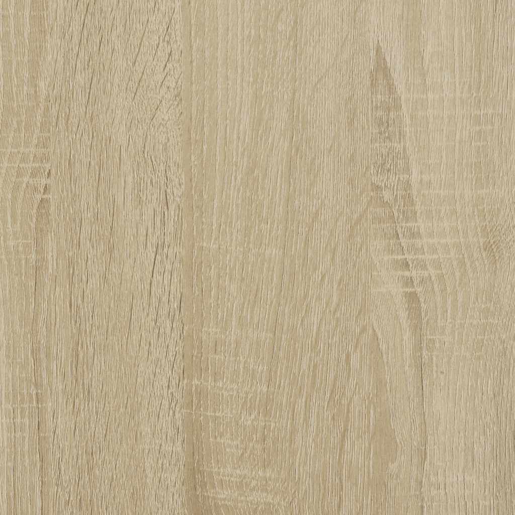 Hoge kast 35,5x35x139 cm bewerkt hout en metaal sonoma eiken