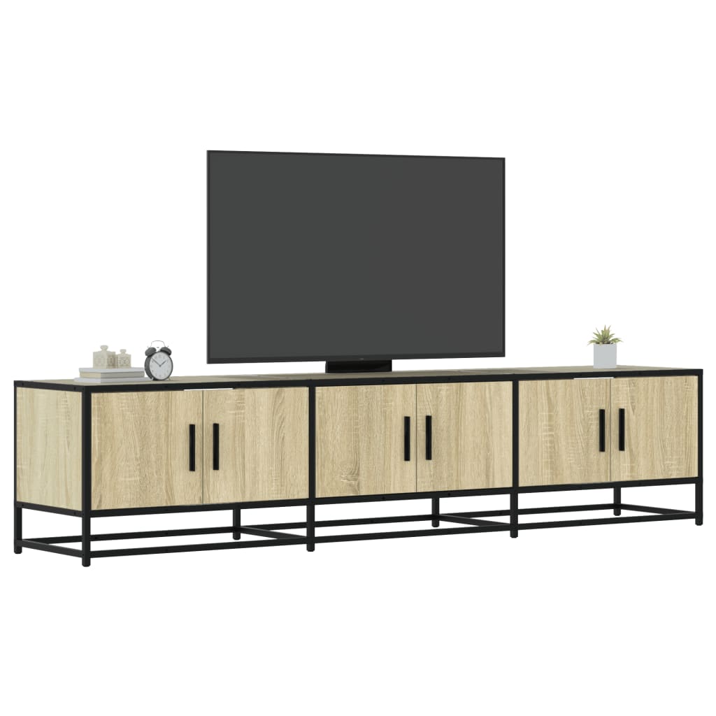 Tv-meubel 180x35x41 cm bewerkt hout sonoma eikenkleurig