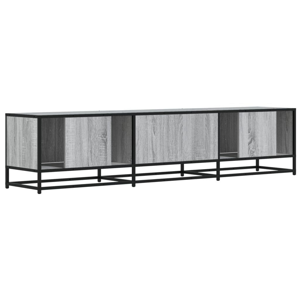 Tv-meubel 180x35x41 cm bewerkt hout grijs sonoma eikenkleurig