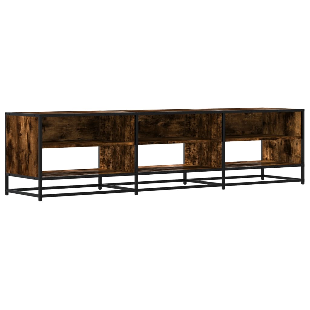 Tv-meubel 180x40x46 cm bewerkt hout gerookt eikenkleurig