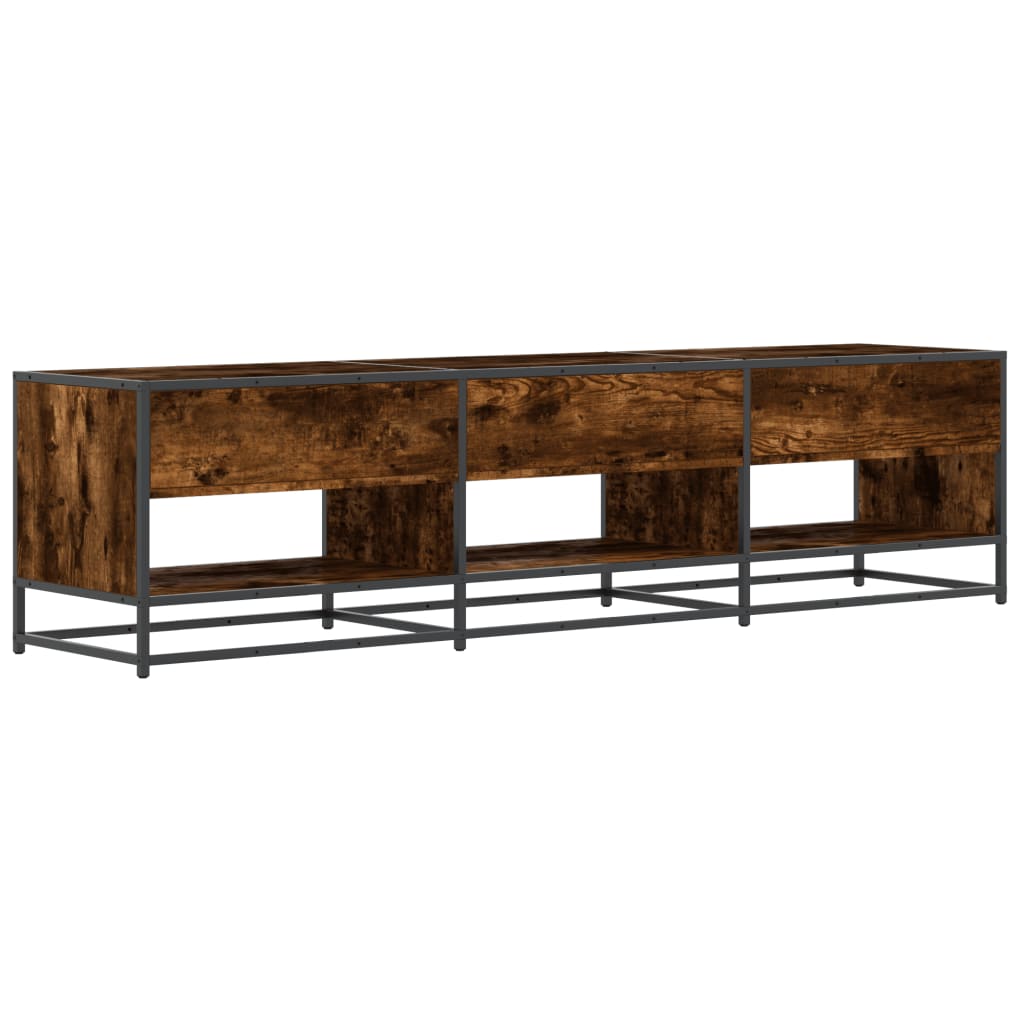 Tv-meubel 180x40x46 cm bewerkt hout gerookt eikenkleurig